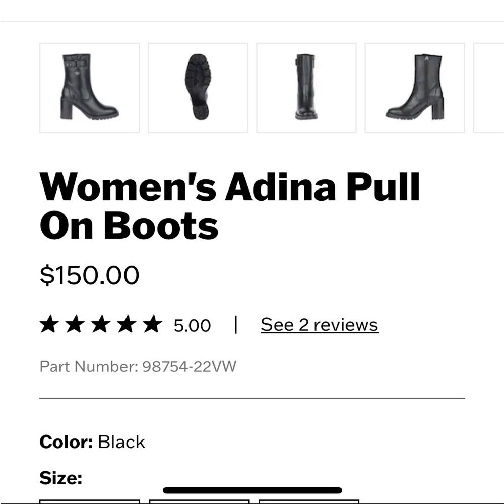 New SZ 9 Black Harley Davidson boots bought for $155 asking $125w/ shipping